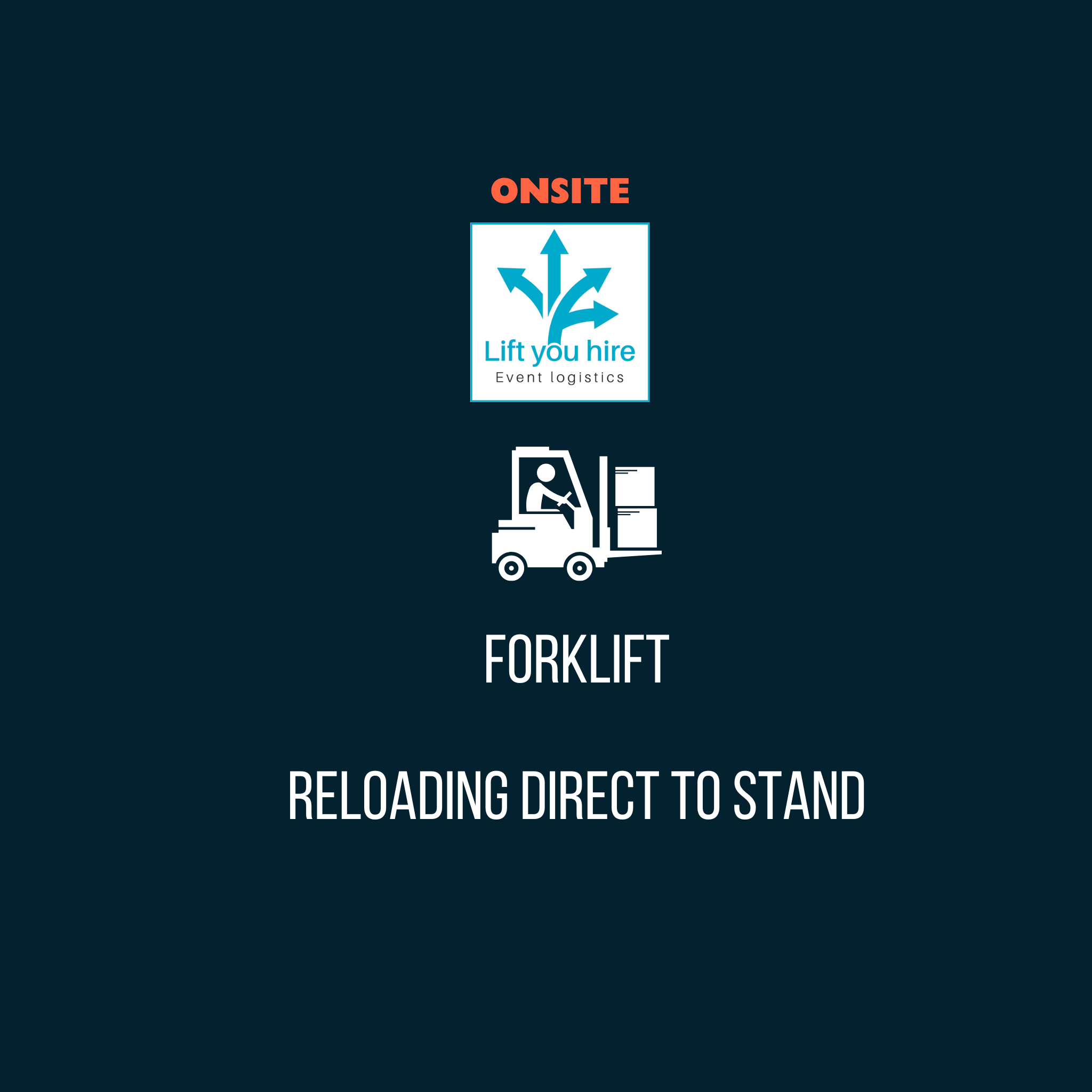 Fork Lift reloading from stand - Excel – Lift you hire