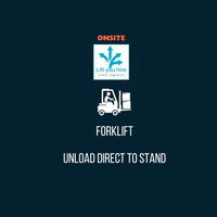 Fork Lift unloading direct to stand -  NEC