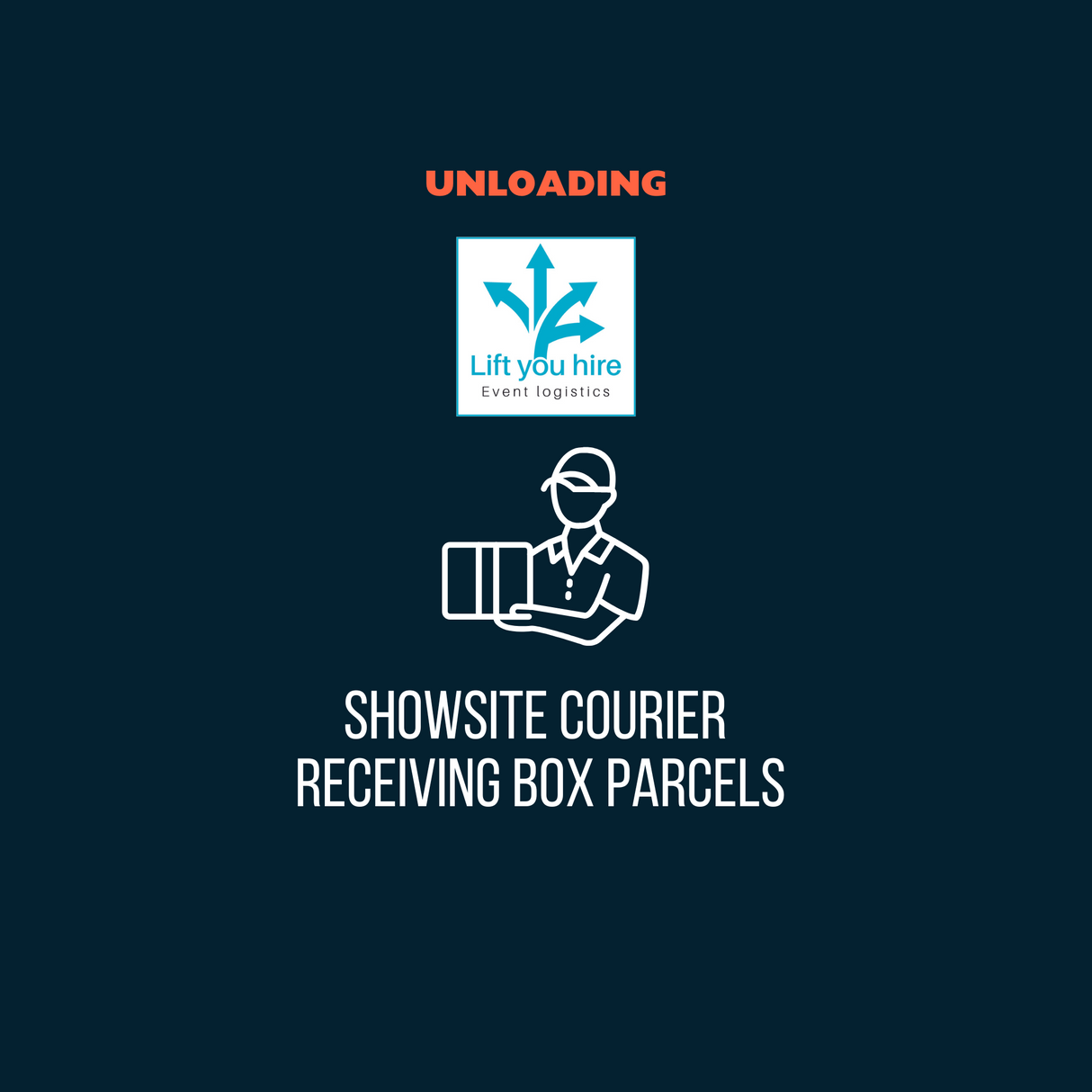 Showsite courier receiving box parcels  -  CBS