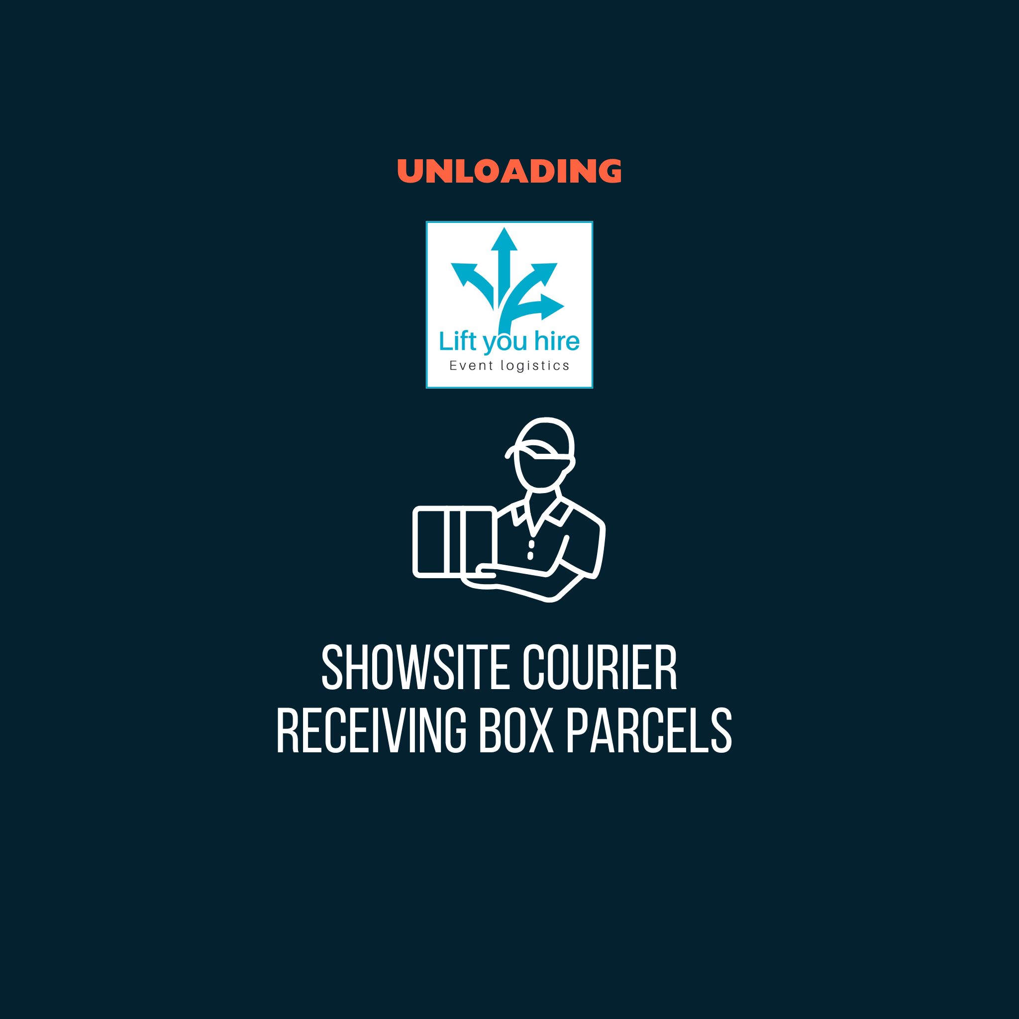 Showsite courier receiving box parcels  -  NEC