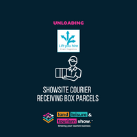 Showsite courier receiving box parcels  -  LLT 2025