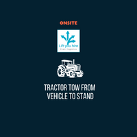 Tractor tow from vehicle to stand - LAMMA 2026